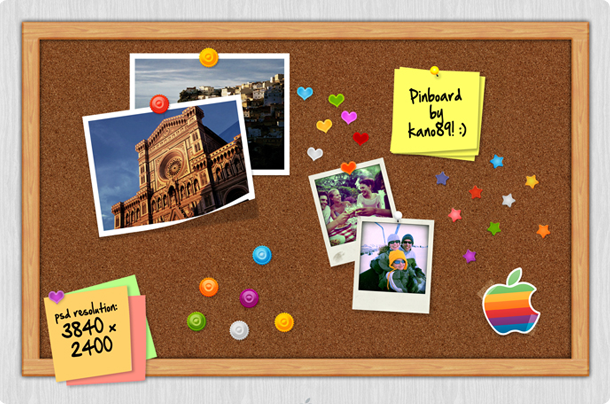 Funky-Pinboard-PSD